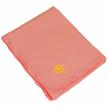 peach-colored baby blanket with nozone technology for upf 50+ sun protection logo
