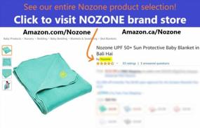 img 1 attached to Peach-Colored Baby Blanket With Nozone Technology For UPF 50+ Sun Protection