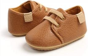 img 2 attached to Мягкие кожаные кроссовки для приключений на свежем воздухе: обувь для малышей LAFEGEN для мальчиков и девочек