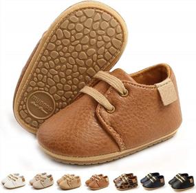 img 4 attached to Мягкие кожаные кроссовки для приключений на свежем воздухе: обувь для малышей LAFEGEN для мальчиков и девочек