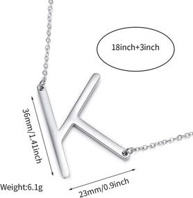 img 2 attached to Nichowy Necklace Sideways Personalized Stainless