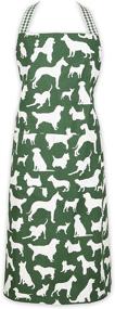 img 4 attached to 🐶 DII Everyday Pets Kitchen Collection Chef Apron: Large Pocket & Adjustable Design, 35x28, Hunter Green with Charming Dog Print