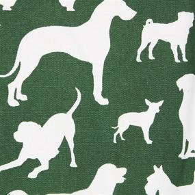 img 2 attached to 🐶 DII Everyday Pets Kitchen Collection Chef Apron: Large Pocket & Adjustable Design, 35x28, Hunter Green with Charming Dog Print