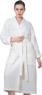 indulge in luxury with our women's waffle robe, hooded & ultra soft - perfect for your spa or sleep routine! logo