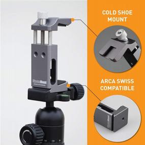 img 1 attached to Cinema Mount MK III With Osmo Pocket Clip Kit: Video Stabilizer System For Smartphone & Camera, Cold Shoe Mounts, Standard Tripod Thread Mount, Smartphone Rig, Fit Arca Swiss, Solid Aluminum Grip