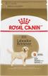 17 lb. bag of royal canin labrador retriever adult breed-specific dry dog food for optimal nutrition logo