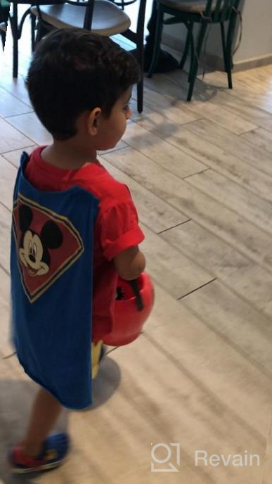 img 1 attached to Disney Boys' Mickey Mouse Super Short Sleeve Cape T-Shirt: Unleash Your Inner Superhero! review by Timothy Richmond