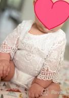 img 1 attached to Newborn Baby Girl Romper Bodysuit Rompers For Infant Toddler Girls Clothes review by Adam Bonde