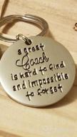 img 1 attached to SANNYRA Coach Keychain A Great Coach Is Hard To Find And Impossible To Forget Stainless Steel Keychain Christmas Thanksgiving Gift For Male Female Coaches review by Jeremy Watkins
