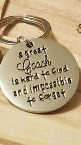 img 3 attached to SANNYRA Coach Keychain A Great Coach Is Hard To Find And Impossible To Forget Stainless Steel Keychain Christmas Thanksgiving Gift For Male Female Coaches
