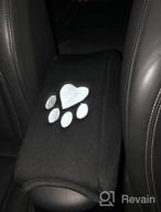 img 1 attached to Jeep Renegade Armrest Pad Center Console Cover (2015-2018) - Heavy Duty Neoprene With Dog Paw Logo Embroidered review by Thong Pilla