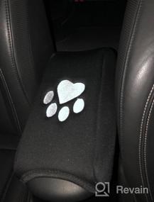 img 6 attached to Jeep Renegade Armrest Pad Center Console Cover (2015-2018) - Heavy Duty Neoprene With Dog Paw Logo Embroidered