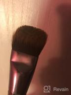 img 1 attached to Foundation Brush, EIGSHOW Premium Kabuki Brush With Unique Wave Shaped Head For Liquid, Cream And Powder, Professional Face Blending Brush Apply For Cheekbone Jawline review by Nathan Guzman