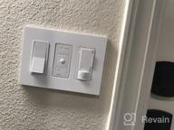 img 1 attached to Lutron MSCL-OP153M-WH Maestro LED+ Motion Sensor Dimmer Switch No Neutral Required White review by Julius Lito