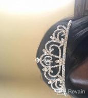 img 1 attached to Sparkling Crystal Tiara Crown For Memorable Birthday Celebrations And Quinceaneras - SAMKY T1167 review by James Ortega
