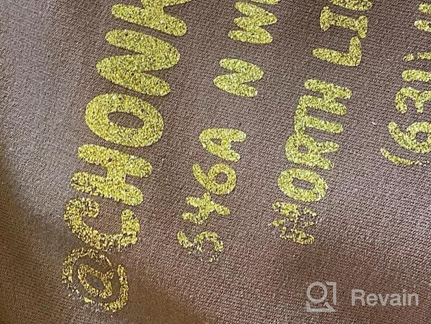 img 1 attached to 12In X 10Ft Gold Glitter HTV Heat Transfer Vinyl Roll - Perfect For Cricut & Silhouette, Easy To Cut & Weed For Shirts Gifts! review by Kent Kings