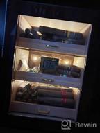 img 1 attached to Cigar Aficionados Rejoice: Woodronic'S Digital Humidor Cabinet For 100-150 Cigars, Spanish Cedar Lining, And 2 Crystal Gel Humidifiers In A Glossy Ebony Finish - Perfect Gift For Fathers! review by Alex Rea