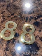 img 1 attached to 2 Pcs Self Adhesive Mailbox Numbers 0, 2.75" Door Number Stickers For House / Apartment/ Home Room/ Office/ Address Plaque, Bronze Shiny, By Hopewan review by Kevin Ilango