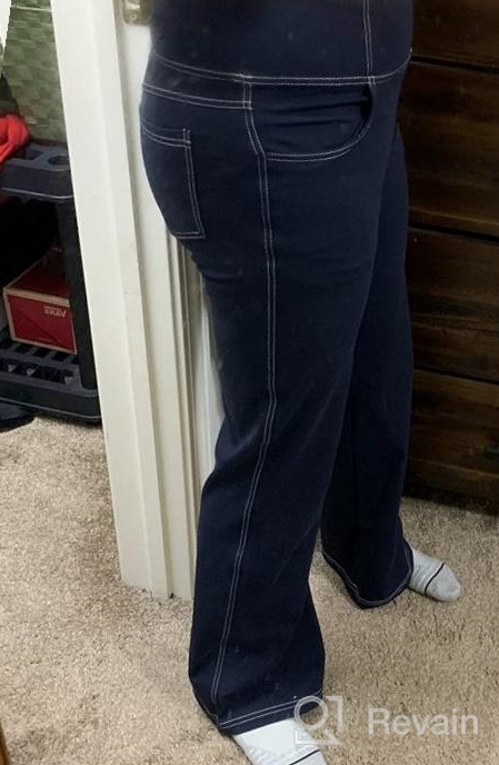 img 1 attached to Women'S High Waisted Bootcut Yoga Pants With 4 Pockets - Casual Flare Workout Trousers review by Christine Smith