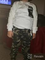 img 1 attached to 👕 Comfy Cotton Long Sleeve T-shirts and Camouflage Pants Set for Boys - Stylish Sweatsuits for Casual Outfits review by Sean Andrews