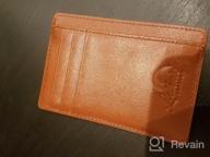 img 1 attached to Lethnic Window Pocket Minimalist Wallet review by Dan Deng