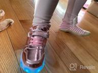 img 1 attached to 👟 Upgrade your Kids' Style with Wooowyet LED Sneakers for Boys and Girls - Hook&amp;Loop, Low Light Up, USB Rechargeable Shoes review by Toby Galbraith