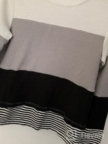 img 1 attached to 👚 Striped Casual Crewneck Blouses for Girls' Clothing - Ecrocoo Tops, Tees & Blouses review by Rob Marsh