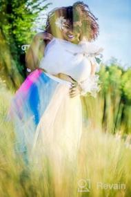 img 7 attached to 💃 CoutureBridal® Long Tutu Rainbow Tulle Skirt for Women - Fluffy Performance Skirt