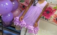 img 1 attached to Girls Dress Handbag Purple Princess: Stylish Clothing for Little Girls review by Scott Chen
