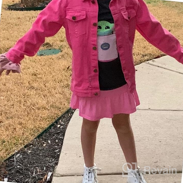 img 1 attached to 🧒 Oversize Denim Jackets for Kids Girls, Loose Classic Coats, Jeans Tops, Casual Outerwear for Children Boys, Teen Outfit, 5-14 Years review by Aaron Gordon