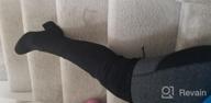 img 1 attached to Women'S Black Over The Knee Chunky Heel Boots Size 7.5 M US By TOETOS Prade-High review by Travis Garron