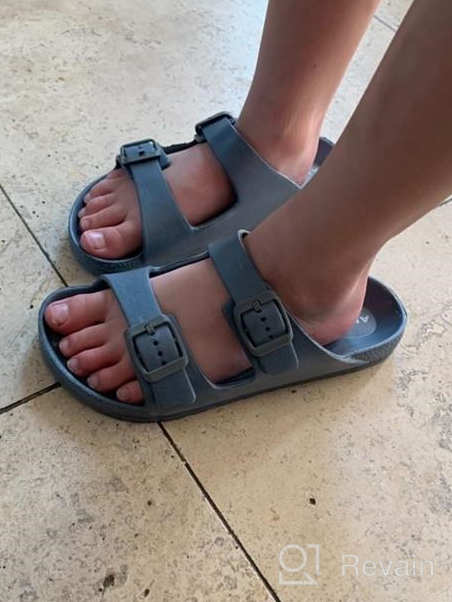 img 1 attached to Boys' Sandals by ANLUKE - Adjustable Buckle Black Size 12 - Shoes for Sandals review by Kenny Shaver