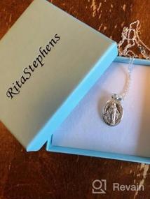 img 6 attached to Sterling Silver Miraculous Pendant Necklace Girls' Jewelry