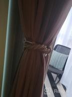 img 1 attached to CAWANFLY Magnetic Curtain Tiebacks: Decorative Window Drapery Holders For Blackout Sheer Treatment (Beige, 20Inch), 4 Pack review by Kevin Swier