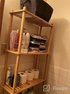 img 1 attached to 3-Tier AmazerBath Bamboo Over Toilet Storage Shelf | Bathroom Organizer Rack For Space Saving | Natural Color review by Jason Olguin