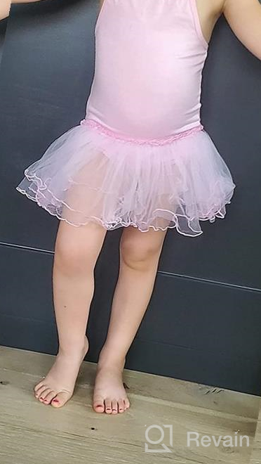 img 1 attached to Skirted Spaghetti Straps Leotard Dress for Girls - Stylish Girls' Clothing review by Ashley Valdez