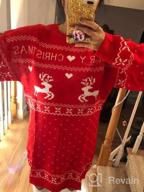 img 1 attached to Glamaker Women Cute Ugly Christmas Oversized Sweater Dress Pullover Holiday Sweater review by Angie Miller