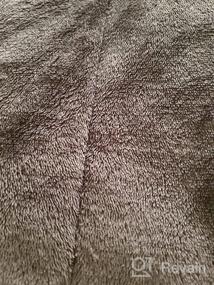 img 8 attached to Комплект плюшевых фиолетовых постельных одеял - 3-слойное фланелевое флисовое одеяло размера "queen-size" и бархатное одеяло из шерпы с 2 наволочками. Тяжелое тепло для зимы, дышащая и моющаяся для максимального комфорта.
