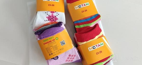 img 1 attached to Colorful Cotton Socks Set - 12 Pairs of Ankle and Non Slip Socks for Boys, Girls, Men and Women by MC.TAM review by Alejandro Wolf