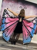 img 1 attached to Butterfly Shawl Fairy Cape - Enchanting Costume Accessory For Women! review by Joy Janes