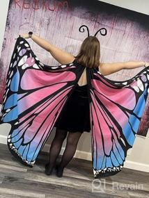 img 5 attached to Butterfly Shawl Fairy Cape - Enchanting Costume Accessory For Women!