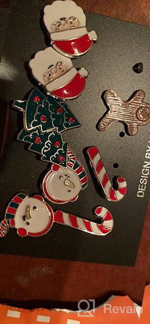 img 1 attached to 🎄 Christmas Earrings for Women and Girls: Cute, Funny, and Festive Holiday Accessories for Christmas Gifts (6-9 PCS) review by Lois Dennis