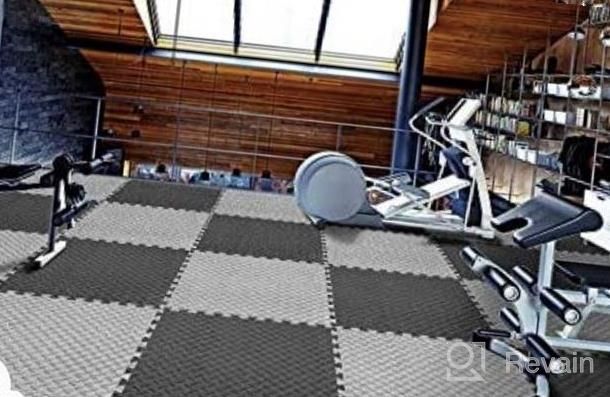img 1 attached to 24'' X 24'' EVA Foam Floor Tiles: BEAUTYOVO Puzzle Exercise Mat With 12/24 Interlocking Mats For Gym Equipment Protection review by Leroy Wolfe
