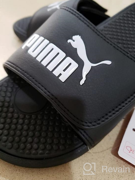 img 1 attached to 👟 PUMA Unisex-Child Cool Cat Hook and Loop Slide Sandal: Comfy and Stylish Footwear for Kids review by James Baker