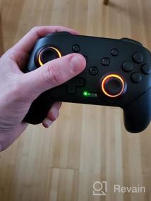 img 5 attached to Programmable Wireless Switch Pro Controllers With 9-Color RGB LEDs For Switch/Switch Lite/OLED/PC, One-Key Pairing Gamepad With 800MAh Battery And 6-Axis Motion Wake Up Function By VOYEE
