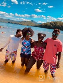 img 6 attached to 🏊 Vibrant Drawstring Swimwear: Idgreatim Boys' Colorful Beachwear for Fun in the Sun