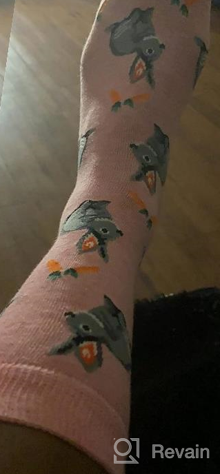 img 1 attached to Crazy Cute Animal And Food Printed Cotton Socks - Perfect Girls' Gift From BONANGEL review by John Shitifano