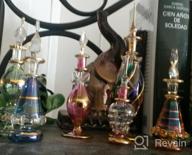 img 1 attached to 6Pc Egyptian Blown Glass Decorative Miniature Perfume Bottles Genie Potions Mix Set - Crafts Of Egypt review by Max Guerrero