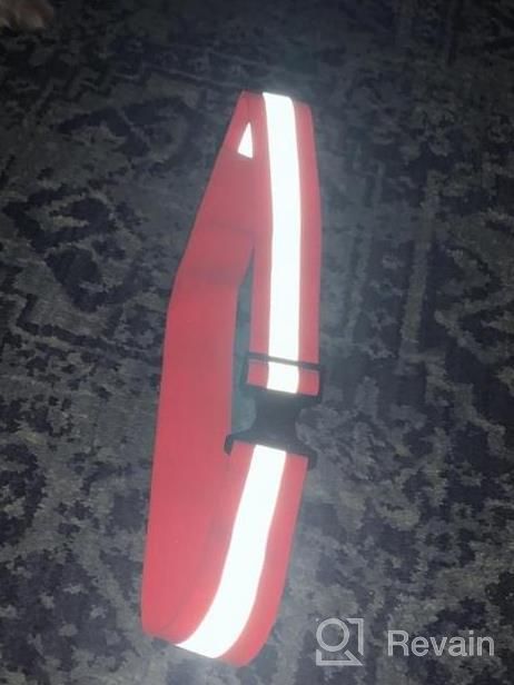 img 1 attached to Reflective Belt For High Visibility: Army PT Style For Men And Women Running, Walking Or Cycling - Military-Grade Reflective Running Gear review by Josh Reynolds