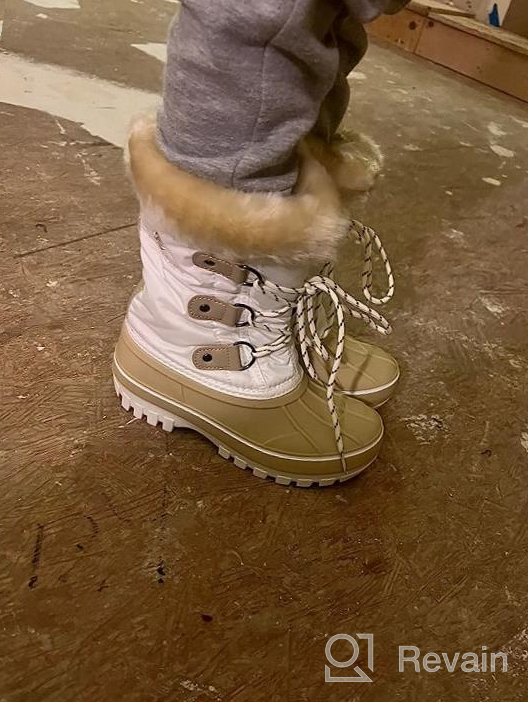 img 1 attached to Warm And Cozy Faux Fur-Lined Snow Boots For Boys & Girls By DREAM PAIRS review by Reynaldo Guzman